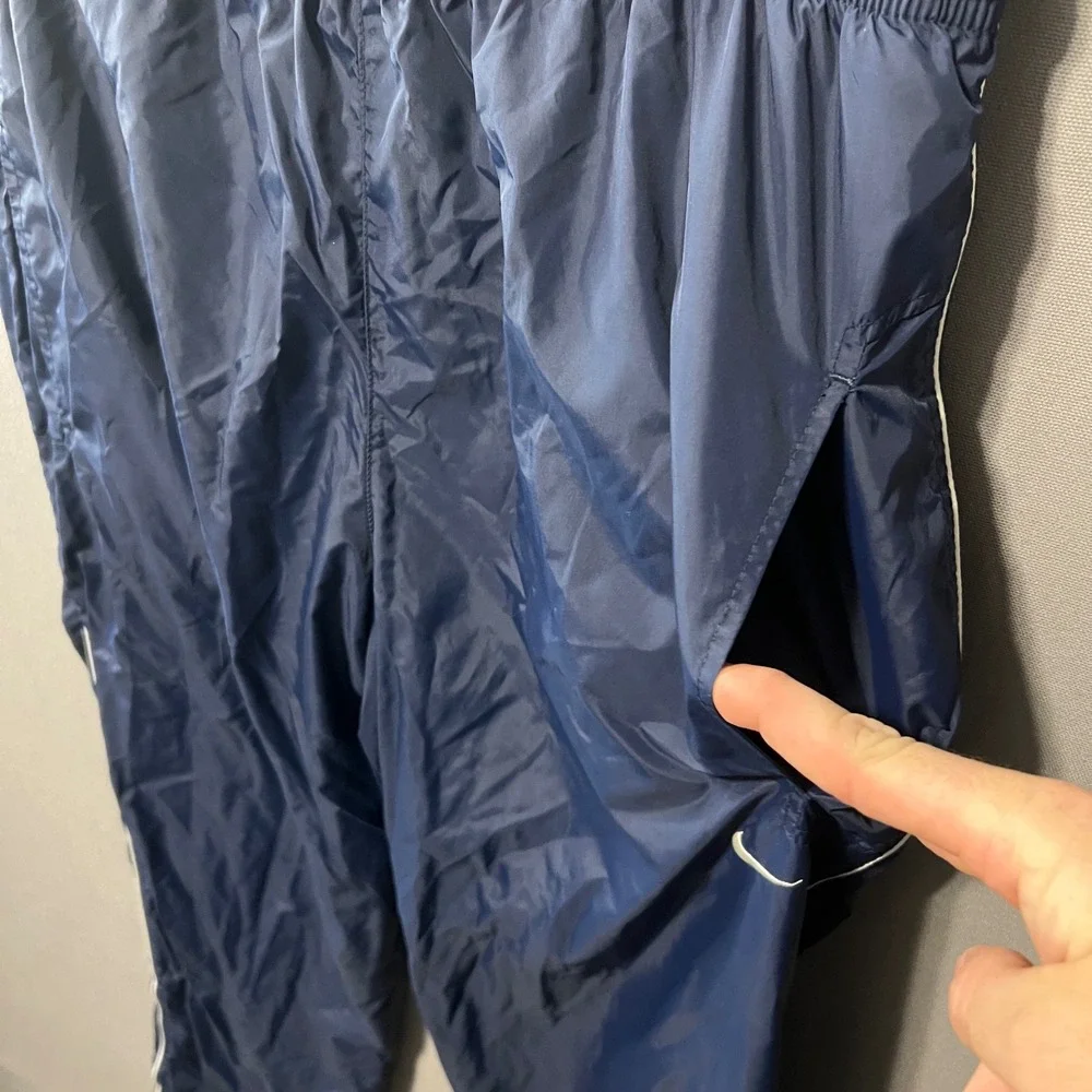 Nike Vintage Tracksuit Navy Blue Green White Piping Windbreaker Pants Set Mens M
